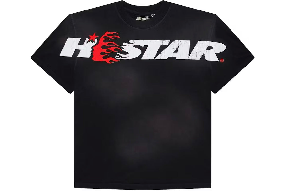 Hellstar Studios Flame Face T-Shirt – Black Huntington Park Edition