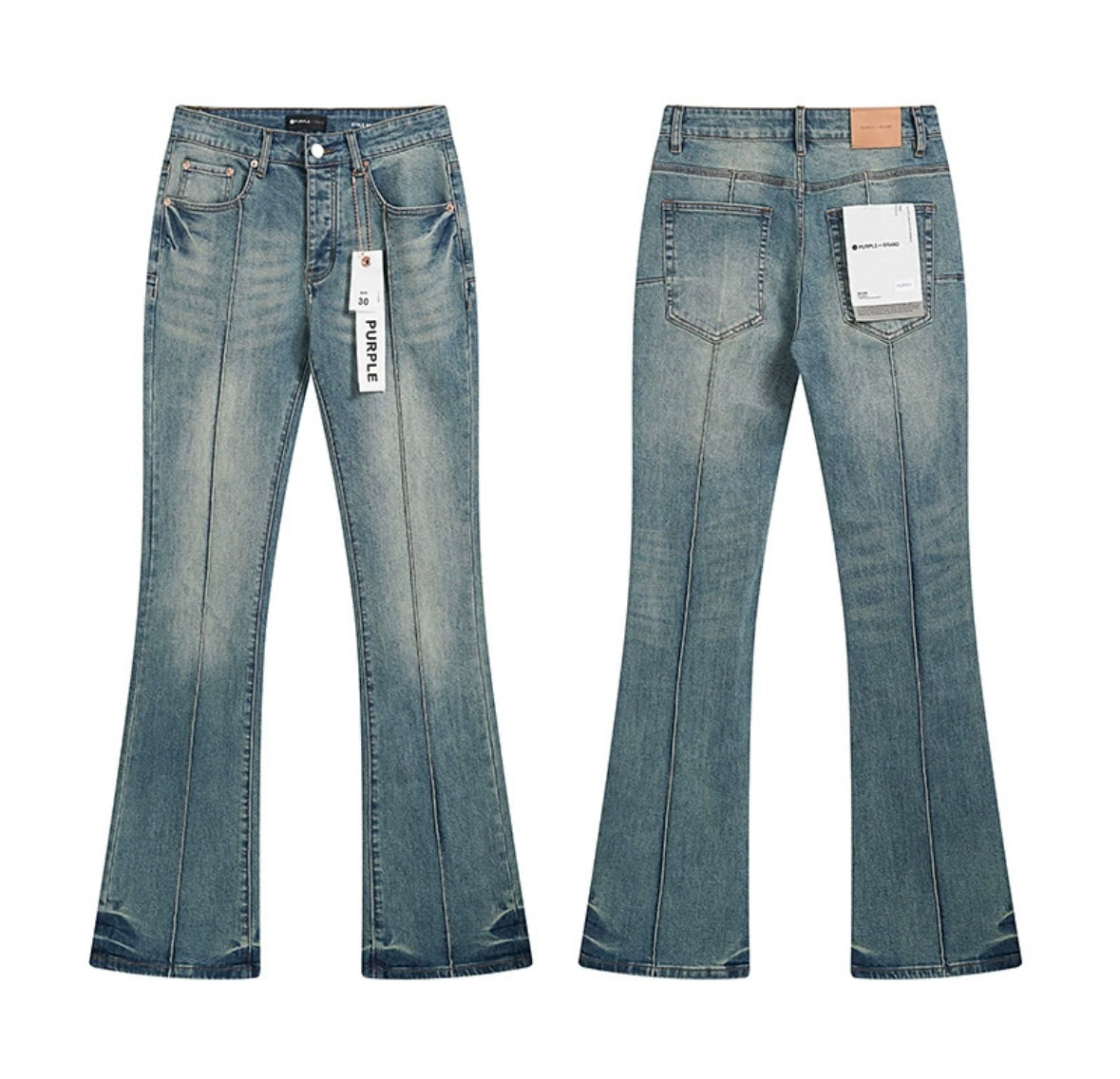 Purple Brand Vintage Flare Jeans – Washed Blue