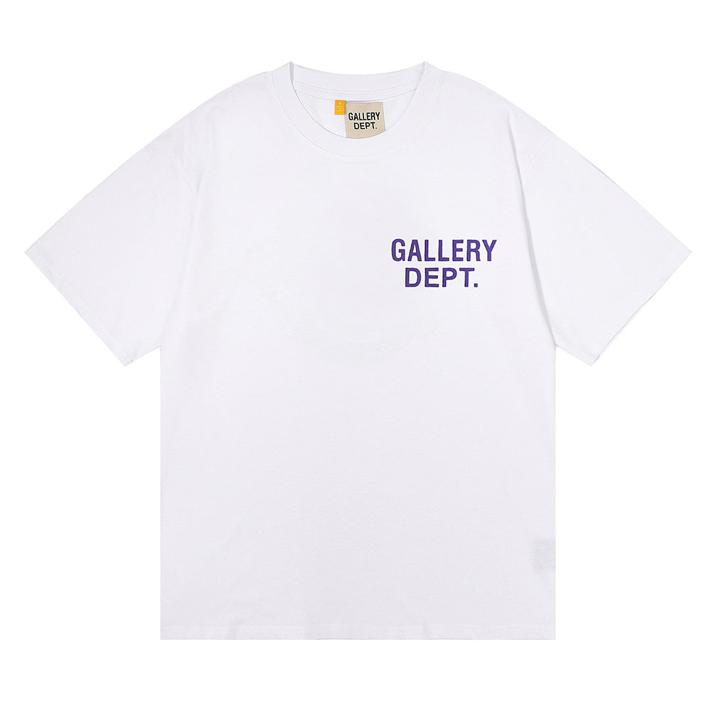 White GALLERY DEPT. T-Shirt – Purple Print Edition
