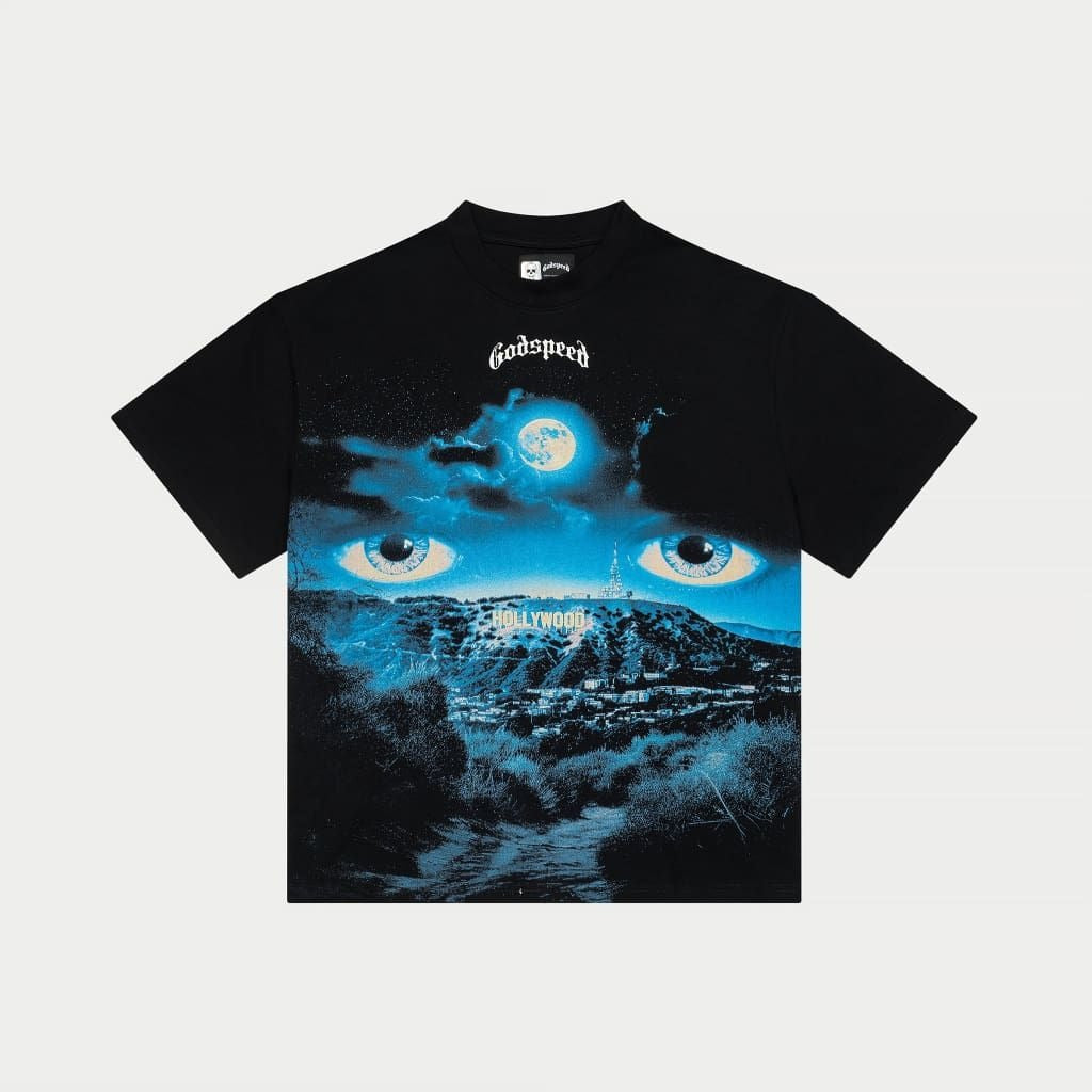 Godspeed “Hollywood Eyes” T-Shirt – Black Graphic Tee