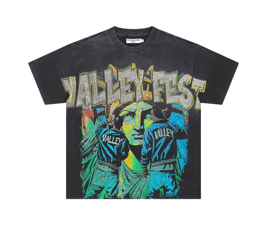 VALLEY FEST Graphic Tee – Statue Liberty Streetwear Edition