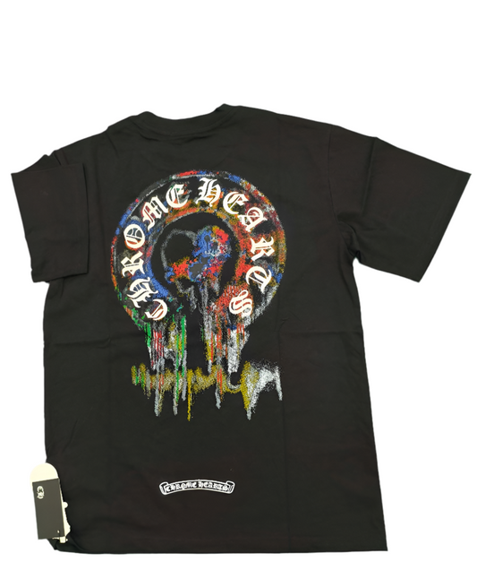 Chrome Hearts “Multicolor Skull Circle” T-Shirt – Black
