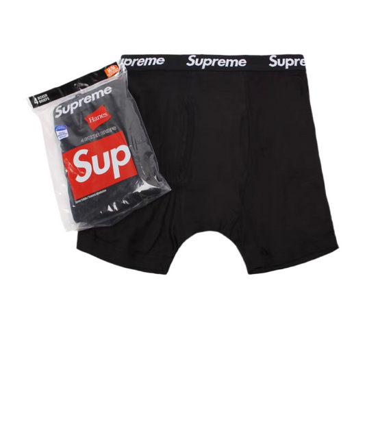 Supreme Hanes Boxer Briefs (4 Pack)
Black