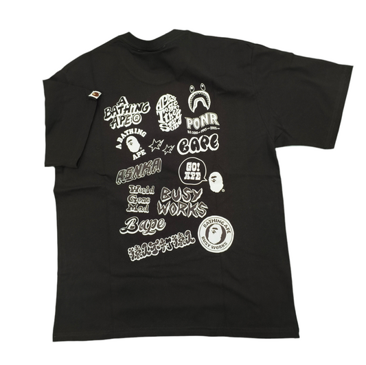 BAPE Logo History Tee – Limited Edition Graphic Back