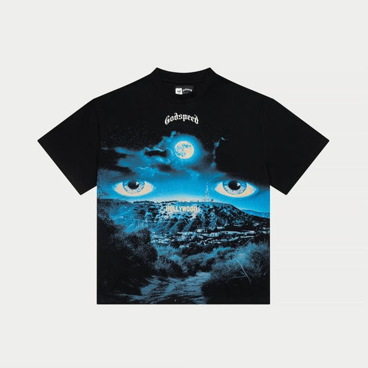 Godspeed “Hollywood Eyes” T-Shirt – Black Graphic Tee
